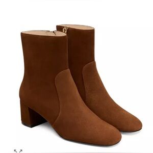 Stuart Weitzman Women's Maeve Zip Booties. New no tag no box .